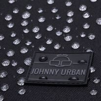 "ALLEN" újrahasznosított közepes méretű rolltop hátizsák, fekete, Johnny Urban