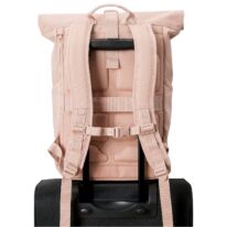 "ALLEN" újrahasznosított közepes méretű rolltop hátizsák, rózsaszín, Johnny Urban