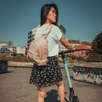 "ELIAS" újrahasznosított kis női hátizsák, púder rózsaszín, Johnny Urban "ELIAS" újrahasznosított kis női hátizsák, púder rózsaszín, Johnny Urban