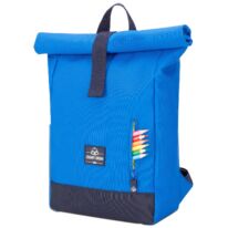 "AARON JUNIOR" újrahasznosított rolltop hátizsák, kék, Johnny Urban