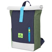 "AARON JUNIOR" újrahasznosított rolltop hátizsák, kék multicolor, Johnny Urban "AARON JUNIOR" újrahasznosított rolltop hátizsák, kék multicolor, Johnny Urban