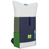 "AARON JUNIOR" újrahasznosított rolltop hátizsák, kék multicolor, Johnny Urban "AARON JUNIOR" újrahasznosított rolltop hátizsák, kék multicolor, Johnny Urban