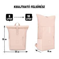 "AARON JUNIOR" újrahasznosított rolltop hátizsák, púder rózsaszín, Johnny Urban "AARON JUNIOR" újrahasznosított rolltop hátizsák, púder rózsaszín, Johnny Urban
