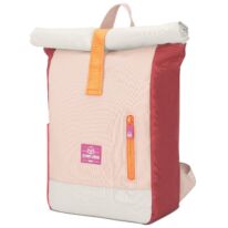 "AARON JUNIOR" újrahasznosított rolltop hátizsák, rózsaszín multicolor, Johnny Urban