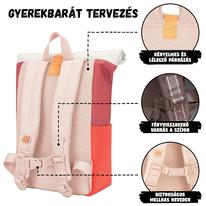 "AARON JUNIOR" újrahasznosított rolltop hátizsák, rózsaszín multicolor, Johnny Urban "AARON JUNIOR" újrahasznosított rolltop hátizsák, rózsaszín multicolor, Johnny Urban