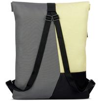 "OSKAR" újrahasznosított rolltop hátizsák, szürke-sárga-fekete, Johnny Urban "OSKAR" újrahasznosított rolltop hátizsák, szürke-sárga-fekete, Johnny Urban