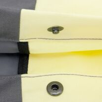 "OSKAR" újrahasznosított rolltop hátizsák, szürke-sárga-fekete, Johnny Urban