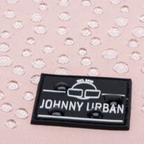 "Ryan" újrahasznosított rolltop hátizsák, szürke-rózsaszín, Johnny Urban