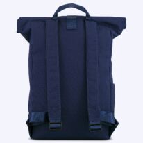 "AARON" újrahasznosított nagyméretű rolltop hátizsák, kék, Johnny Urban