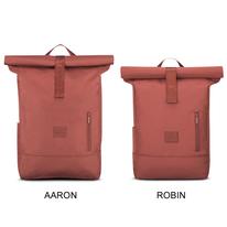 "AARON" újrahasznosított nagyméretű rolltop hátizsák, téglavörös, Johnny Urban "AARON" újrahasznosított nagyméretű rolltop hátizsák, téglavörös, Johnny Urban