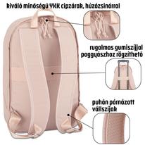 "MILO" újrahasznosított hátizsák, púder rózsaszín, Johnny Urban "MILO" újrahasznosított hátizsák, púder rózsaszín, Johnny Urban