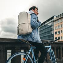 "MILO" újrahasznosított hátizsák, szürke, Johnny Urban "MILO" újrahasznosított hátizsák, szürke, Johnny Urban