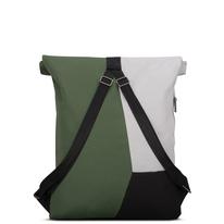 "OSKAR" újrahasznosított rolltop hátizsák, zöld-szürke-fekete, Johnny Urban "OSKAR" újrahasznosított rolltop hátizsák, zöld-szürke-fekete, Johnny Urban
