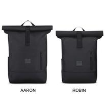 "ROBIN" újrahasznosított rolltop hátizsák, fekete, Johnny Urban "ROBIN" újrahasznosított rolltop hátizsák, fekete, Johnny Urban