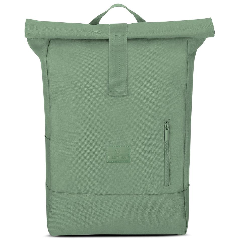 "AARON" újrahasznosított nagyméretű rolltop hátizsák, pasztell zöld, Johnny Urban